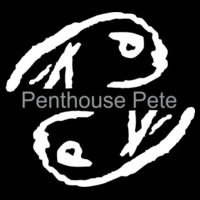 Light Print Penthouse Pete  - Infant Premium Jersey Bib Design