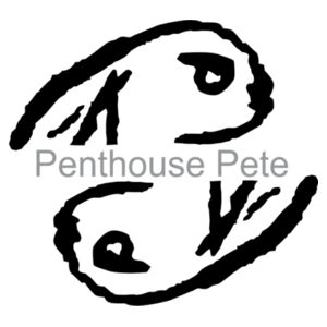 Dark Ink Penthouse Pete Signature Back - Infant Short Sleeve Baby Rib Bodysuit Design