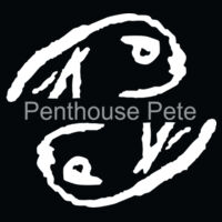 Light Ink Penthouse Pete Printed  - Girls' B-Sport Bra Top Design