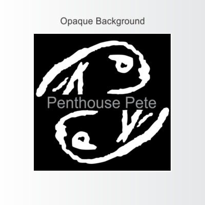 Penthouse Pete  - 6 in Square Window Graphic Cling (2-Pack) 2 Thumbnail