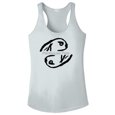 Dark Ink Penthouse Pete Signature Back - Ladies PosiCharge ® Competitor ™ Racerback Tank Thumbnail