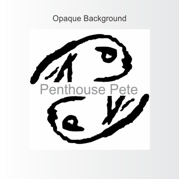 Penthouse Pete  - 6 in Square Window Graphic Cling (2-Pack) Thumbnail