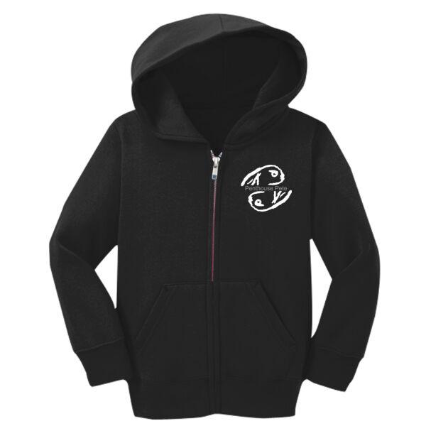 Light Ink Penthouse Pete Signature Sleeve   - Toddler Core Fleece Full Zip Hooded Sweatshirt Thumbnail