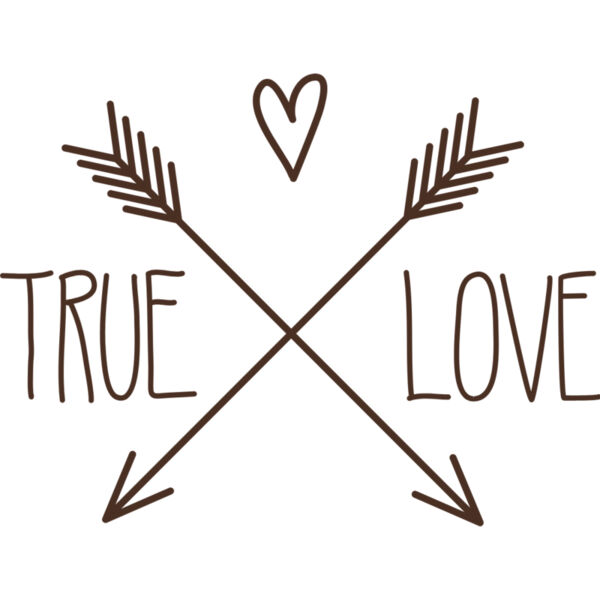 True Love Arrow Heart Text 1 Thumbnail