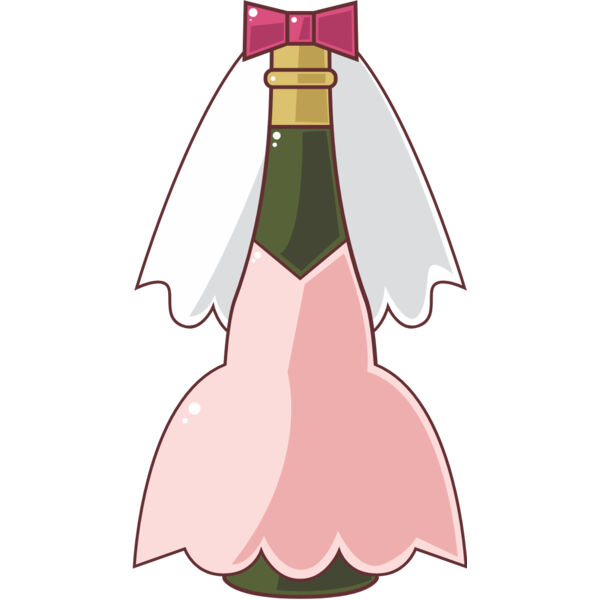 Wedding Bride Champagne Bottle 1 Thumbnail