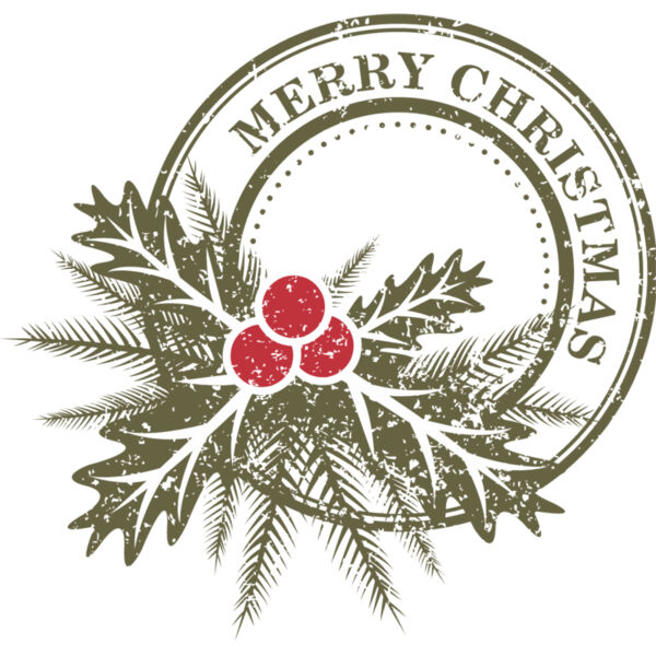 Merry Christmas Mistletoe Stamp 1 Thumbnail
