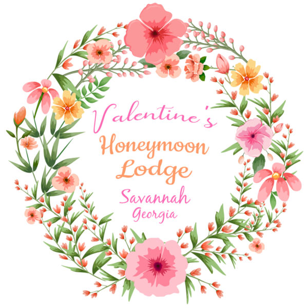 Honeymoon Wedding Floral Wreath Template 1 Thumbnail